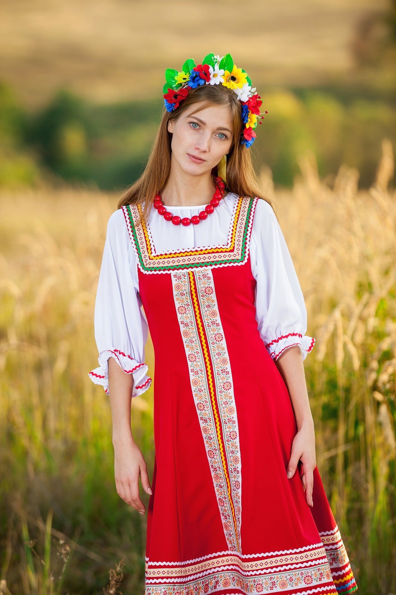 Women in Slavic costumes in Surabaya — step in, relax, and chat live