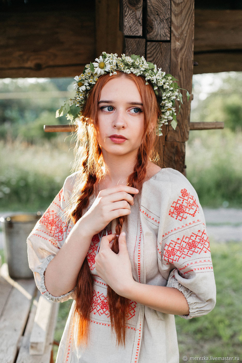 A playful frame from Girls in Slavic costumes — online in Surabaya